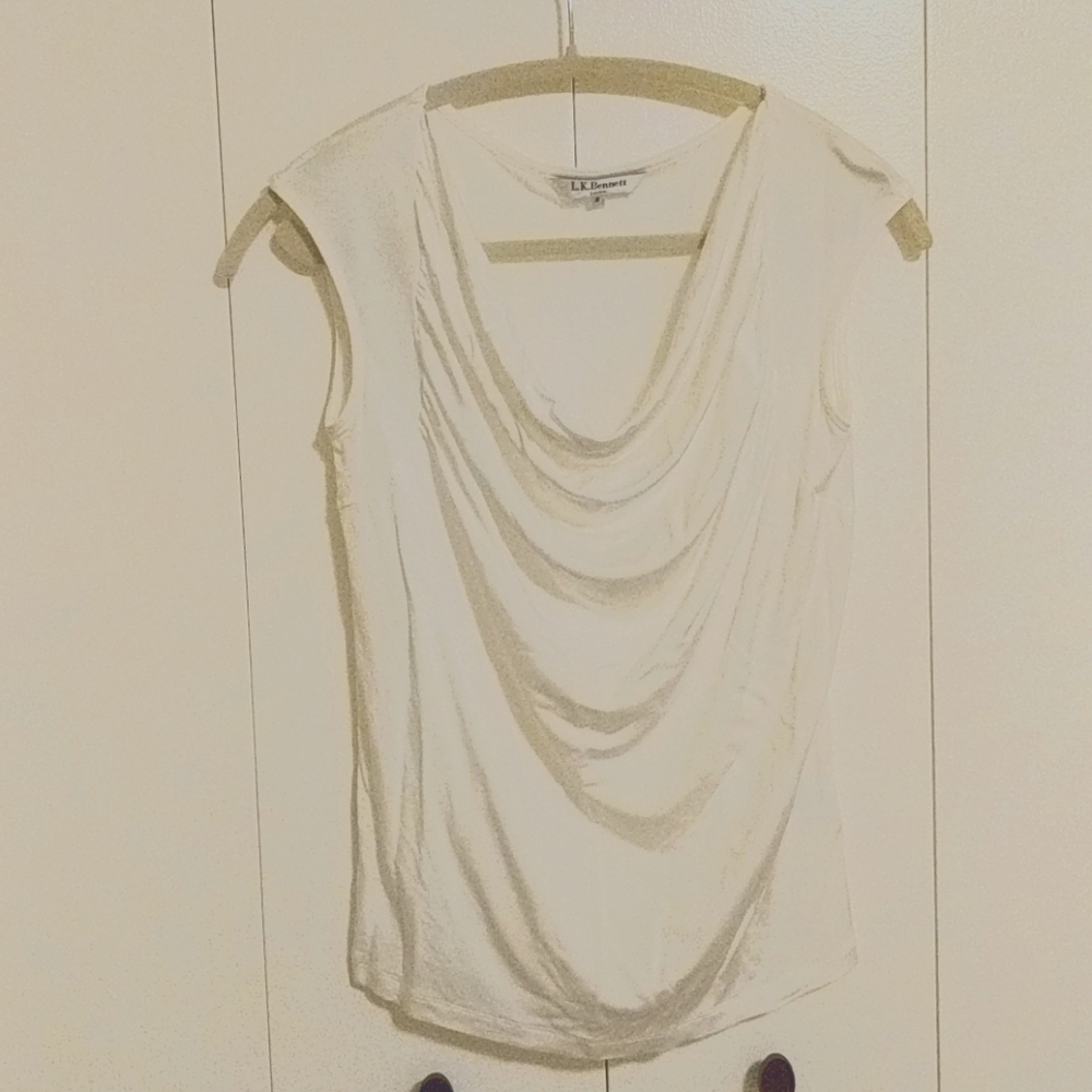 LK Bennett capped sleeve blouse